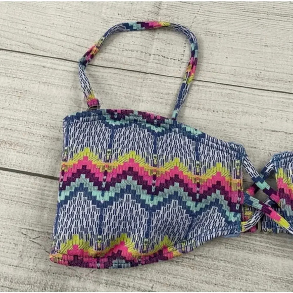 ROXY NWT Sunset Bandeau Bikini Top - Picture 4 of 6